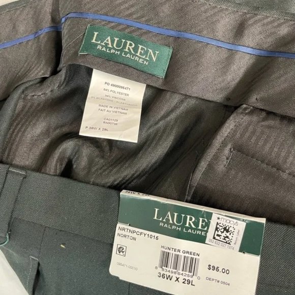 BNwT Ralph Lauren Polo Classic Fit Hunter Green 36x29 - Picture 5 of 7
